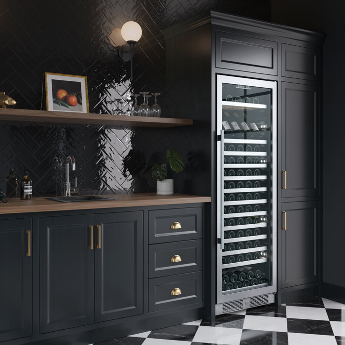 Avallon 23.4375'' 150 Bottle Single Zone Freestanding Wine Refrigerator